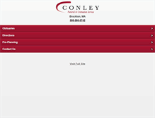 Tablet Screenshot of conleyfuneralhome.com
